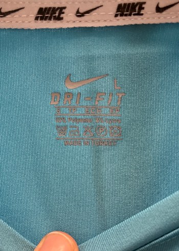 l Beden mavi Renk Mavi bayan Kısa Kollu Spor Tişört