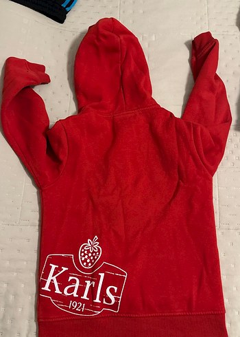Koyu Kırmızı Kapüşonlu Fermuarlı Erkek Sweatshirt - Görsel 3