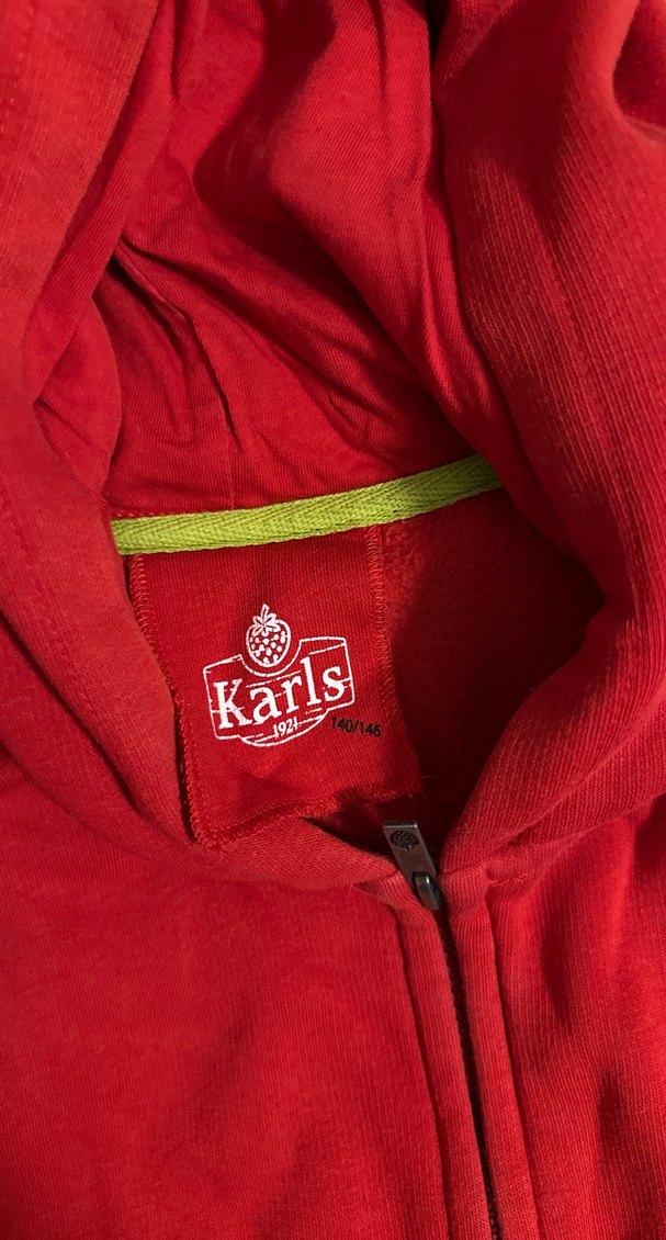 Koyu Kırmızı Kapüşonlu Fermuarlı Erkek Sweatshirt - Görsel 2