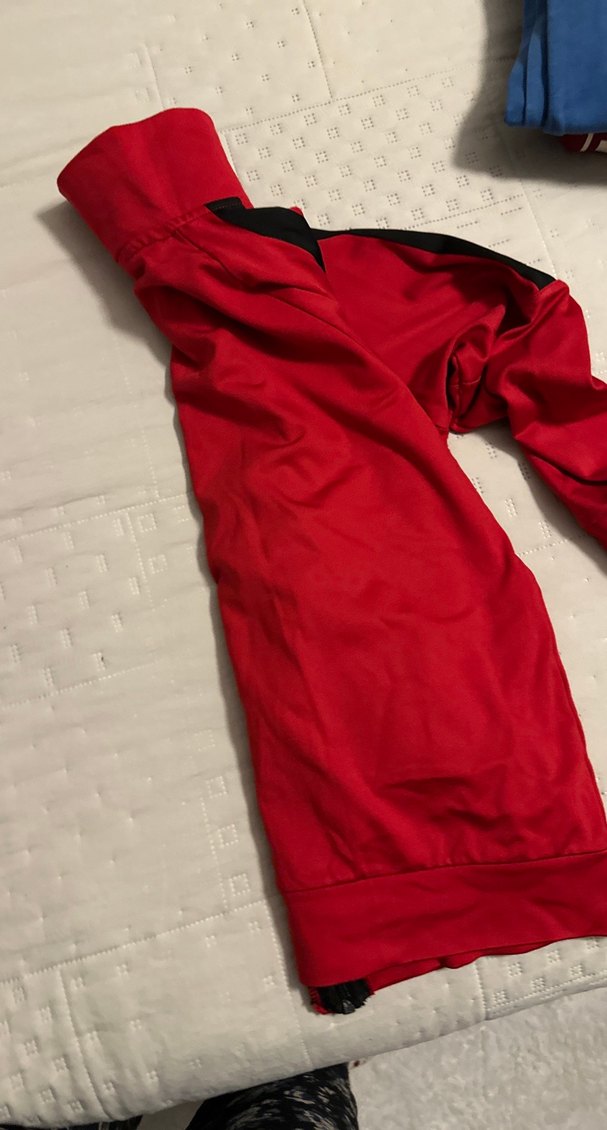 Kırmızı Fermuarlı Kadın Spor Ceket - Görsel 3