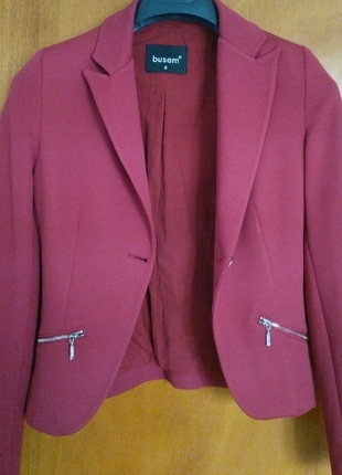 Kırmızı blazer ceket