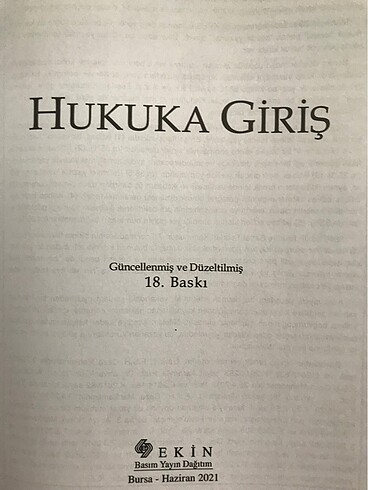  Beden kemal gözler hukuka giriş