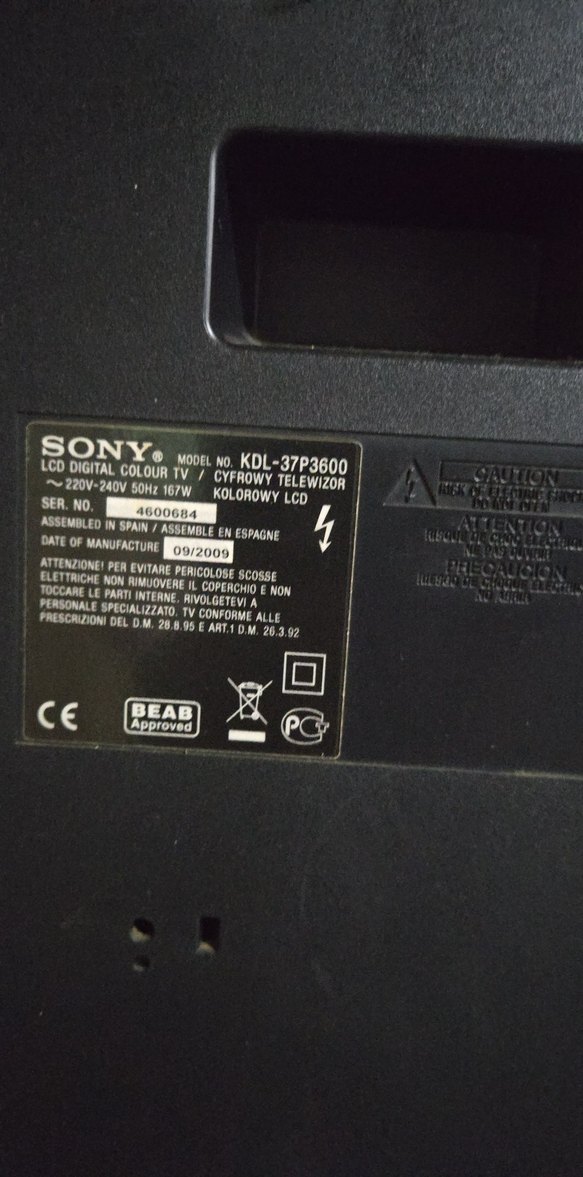 Siyah Sony Monitör televizyon - Görsel 2