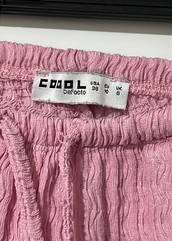 Pembe yazlık bol pantolon - Görsel 2