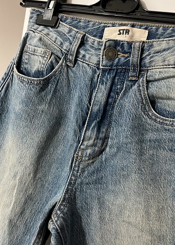 Gri Mavi Kadın Denim Pantolon - Görsel 3