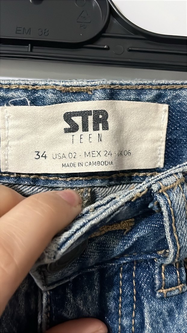 Gri Mavi Kadın Denim Pantolon - Görsel 2