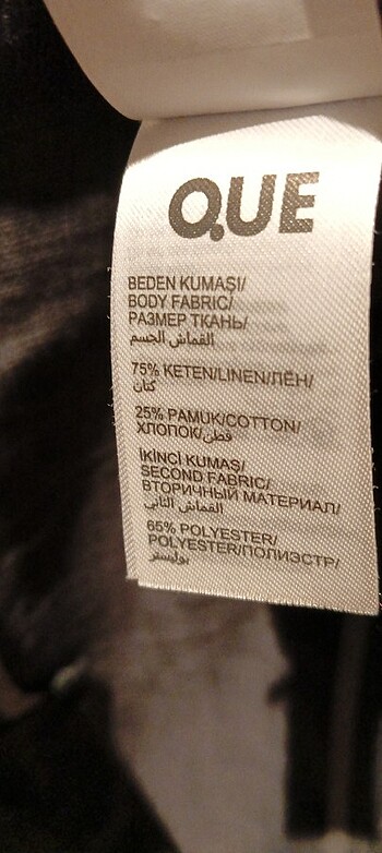 Que Erkek keten ceket - Görsel 6