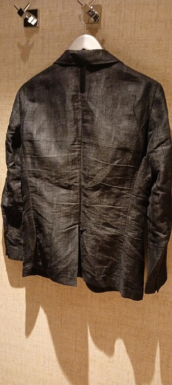 Que Erkek keten ceket - Görsel 8