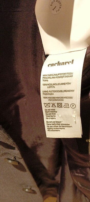 Cacharel erkek ceket İtalyan markası iyi durumda  - Görsel 12