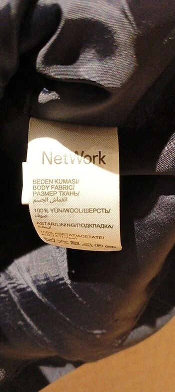 Network erkek yelek %yün kumaş  - Görsel 7