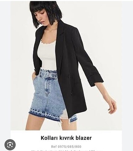 Bershka Siyah blazer ceket