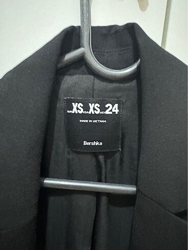 xs Beden siyah Renk Siyah blazer ceket