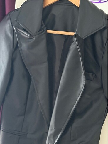 xs Beden deri blazer ceket