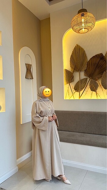 m Beden ten rengi Renk Hare abaya takım Büşra çavuşoğlu
