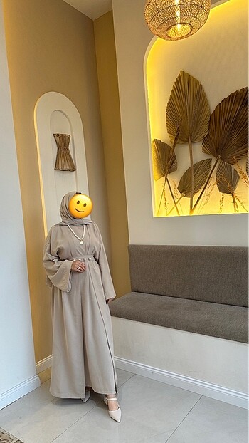 m Beden Hare abaya takım Büşra çavuşoğlu