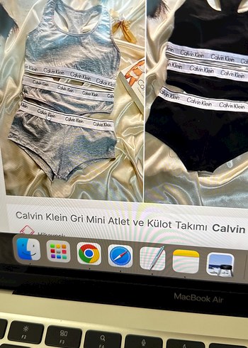Calvin Klein Gri Mini Atlet ve Külot Takımı