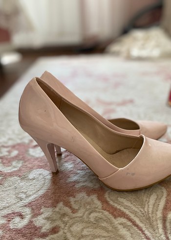 Bej Stiletto Topuklu Kadın Ayakkabı - Görsel 2