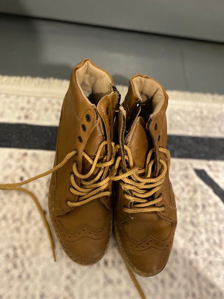 Erkek Kahverengi Bağcıklı Minimalist Ayakkabı - Görsel 3