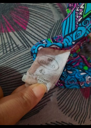 42 Beden çeşitli Renk Bohem Çok Renkli Desenli İpli Bikini