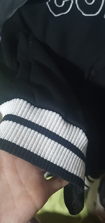 diğer Beden siyah Renk Komplex baskılı kolej ceket