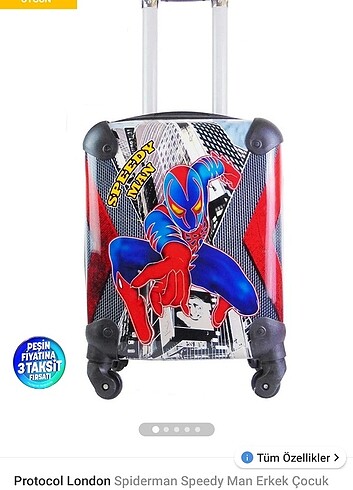 Spiderman cocuk bavul