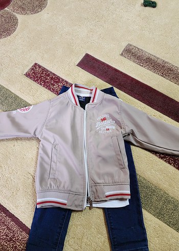 Renkli Baskılı Erkek Bebek 3'lü Takım - Görsel 2