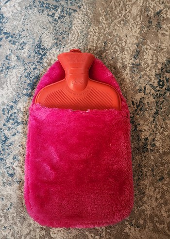 Pembe Peluş Sıcak Su Torbası Kılıfı - Görsel 2