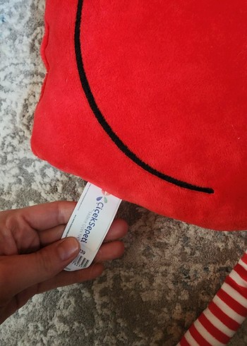 Renkli Kırmızı Kalp Peluş Oyuncak - Görsel 7