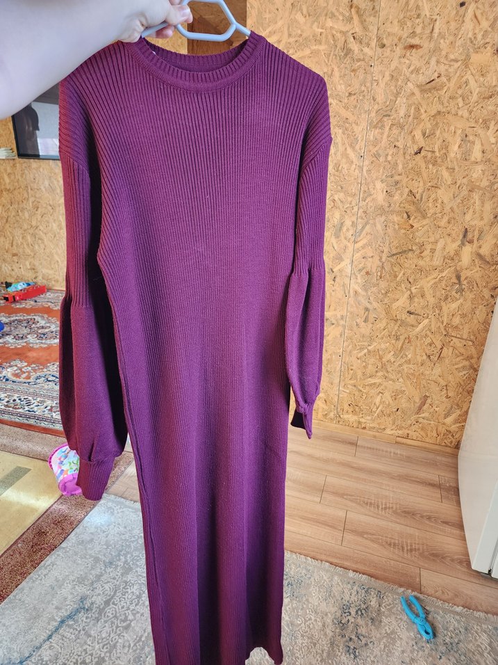 Mor Kadın Triko Kazak Uzun Kollu - Görsel 2