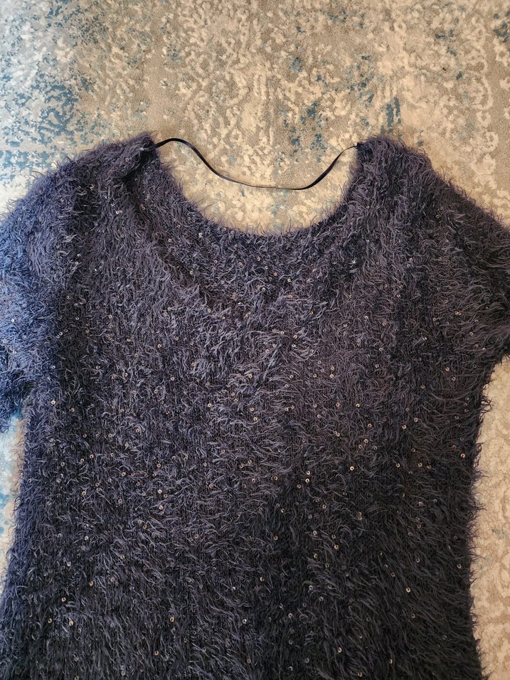 Uzun Kollu Örgü Kadın Kazak - Görsel 3