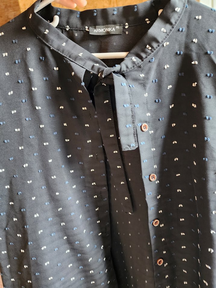 Düğmeli, Uzun Kollu Kadın Gömlek - Görsel 2