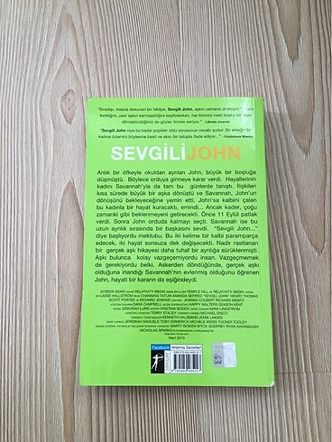  sevgili john kitabı