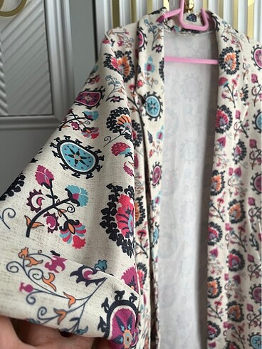 l Beden Blazer desenli ceket