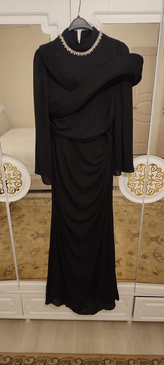 taşlı Detaylı Siyah Gotik Kadın Vücut taşlı - Görsel 3