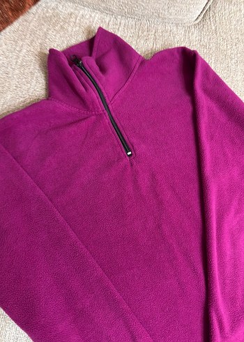 Mor Yarım Fermuarlı  Polar - Görsel 2