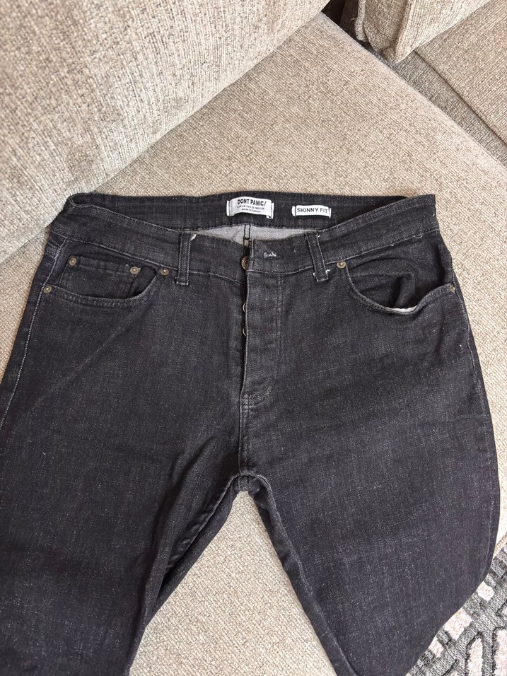 Düğmeli Skiny Fit Erkek Kot Pantolon - Görsel 3