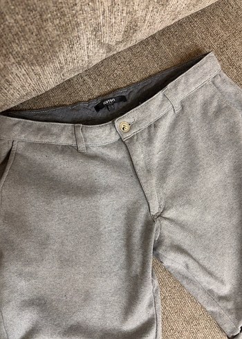 Gri Rahat Kesim Erkek  Şort - Görsel 3