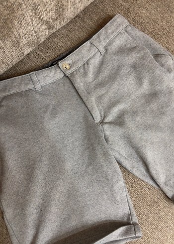 Gri Rahat Kesim Erkek  Şort - Görsel 2