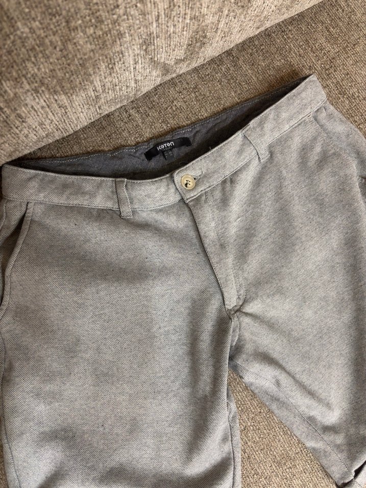 Gri Rahat Kesim Erkek  Şort - Görsel 3