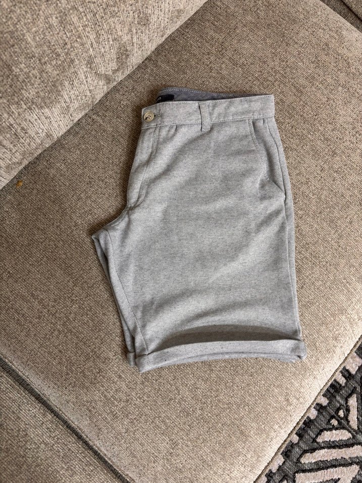 Gri Rahat Kesim Erkek  Şort - Görsel 5