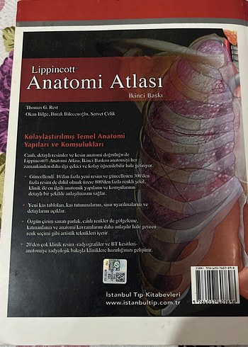  Lippincott Anatomi Atlası - İkinci Baskı