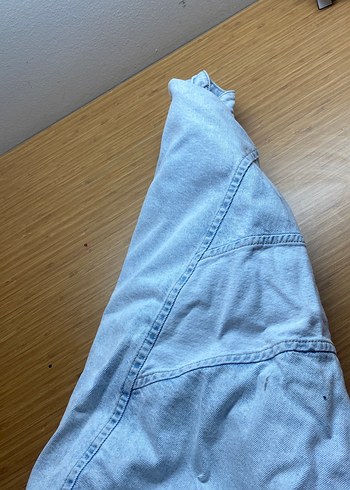 Kadın Gri Denim Fermuarlı Ceket - Görsel 8