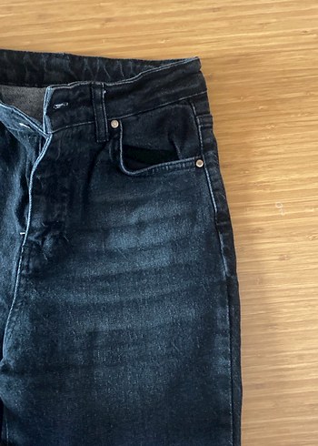 Siyah Kadın Denim Pantolon - Görsel 4