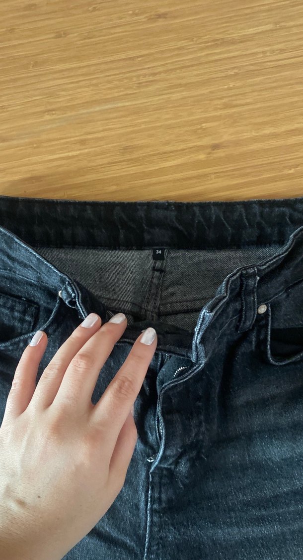 Siyah Kadın Denim Pantolon - Görsel 3