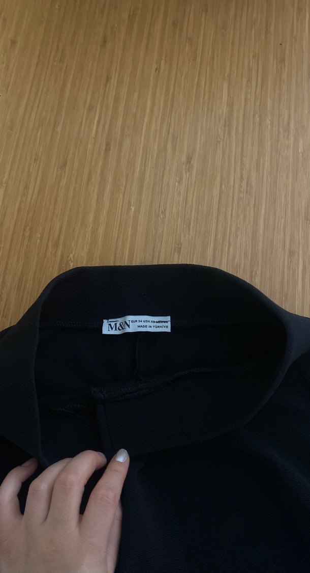 Siyah Kadın Kumaş Pantolon - Görsel 3