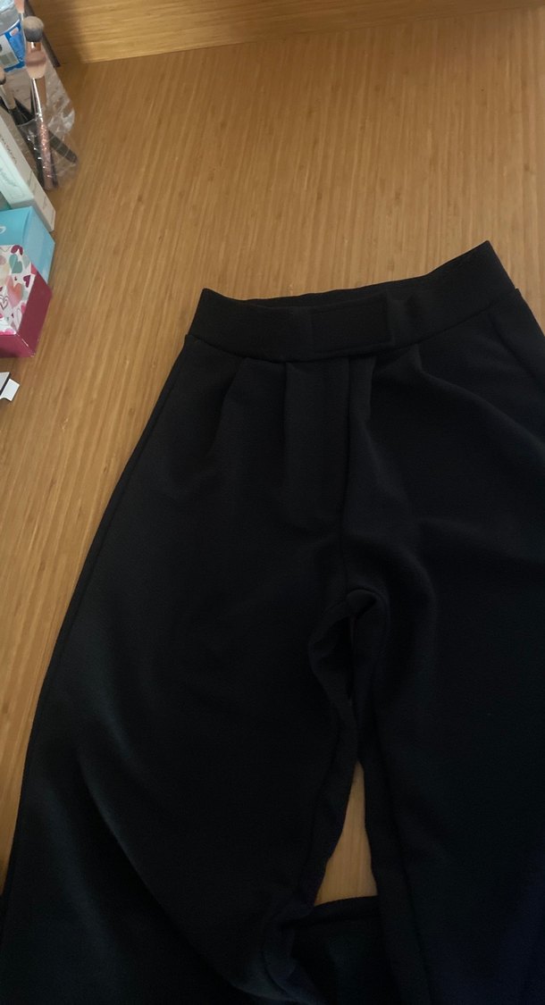 Siyah Kadın Kumaş Pantolon - Görsel 5