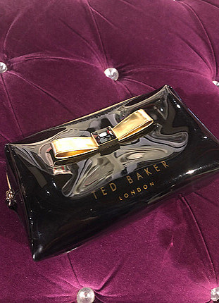 diğer Beden Ted Baker siyah rugan makyaj çantası