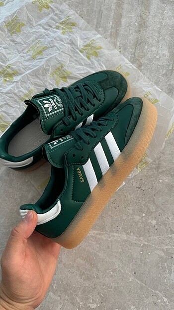 Adidas Samba Green/White