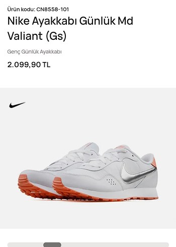 Nike Beyaz Kadın Spor Ayakkabı