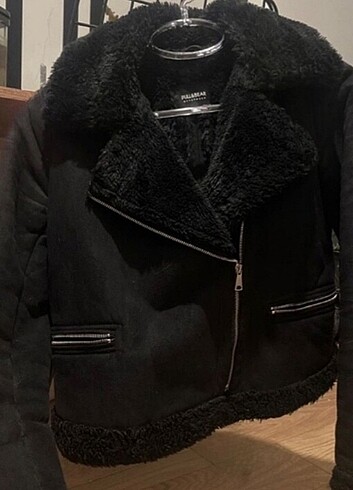 Pull & Bear Biker Suet Ceket